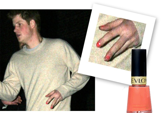 Prince Harry and painted nails