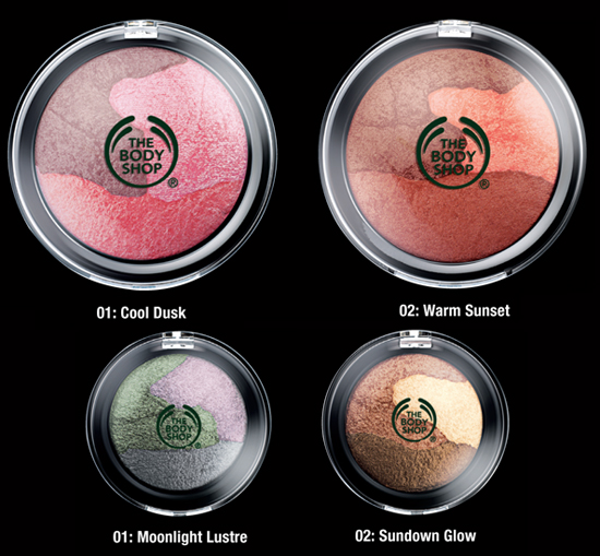 bodyshop pearlescent cheeks and eyes