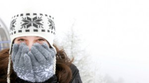 Beautiful Girl in Snow