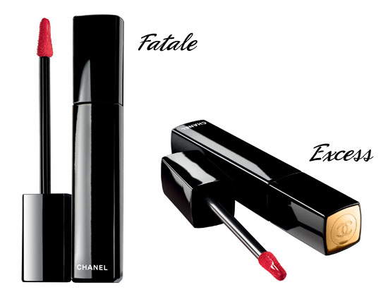 Chanel Rouge Allure Extrait de Gloss in fatale and excess