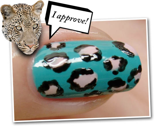 leopard print nails