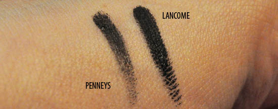 penneys liner vs lancome liner