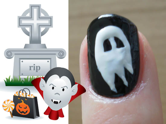 halloween nail art