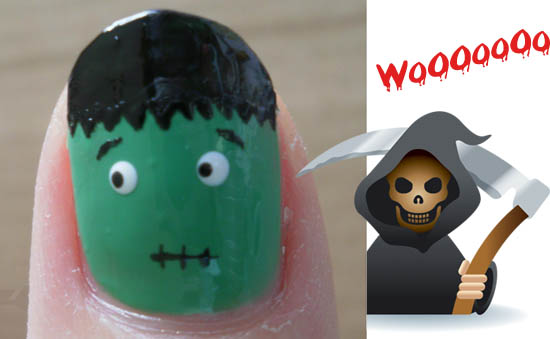 halloween nail art