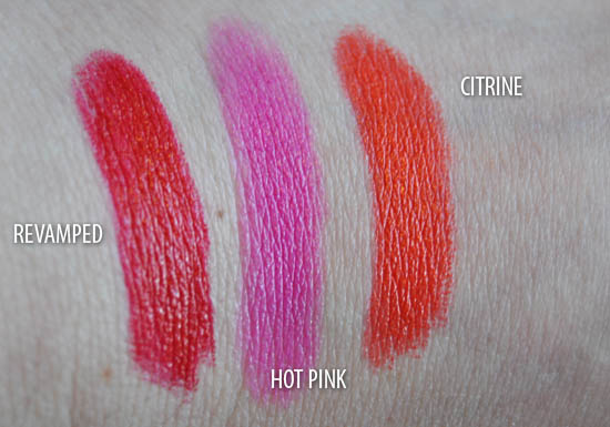 NYX lipstick swatches