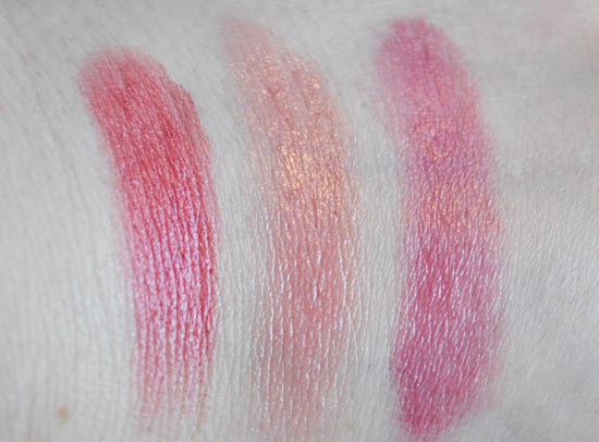 pink swatches