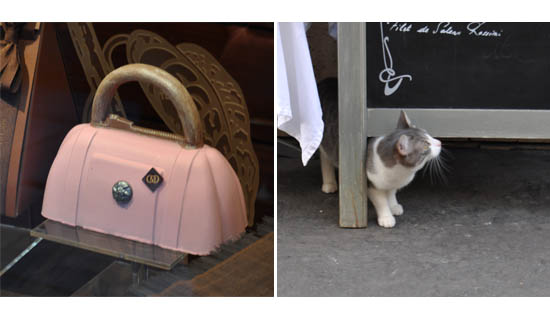 chocolate handbag and car