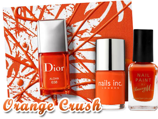 orange nails