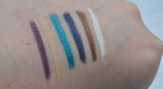 Nars liner swatches