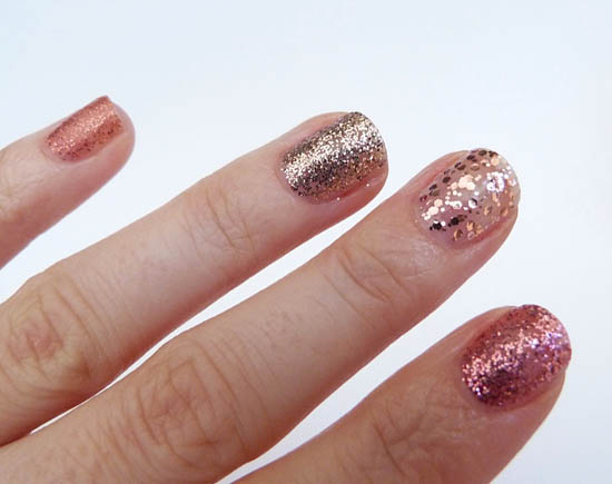 glitter nails