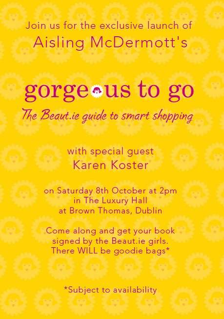 Beaut.ie guide to gorgeous to go invite