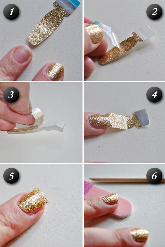 sally hansen nail strips application steps