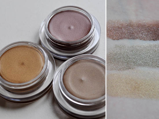 shiseido cream shadow swatches