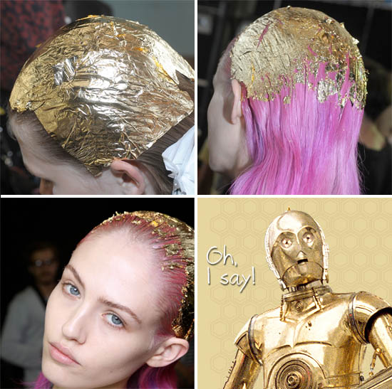 topshop unique gold hair