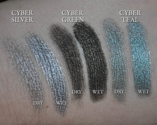 estee lauder pure colour cyber eyeshadow swatches