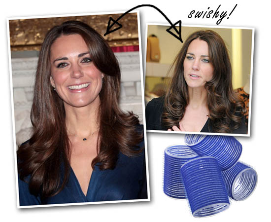 Kate Middleton & Velco rollers