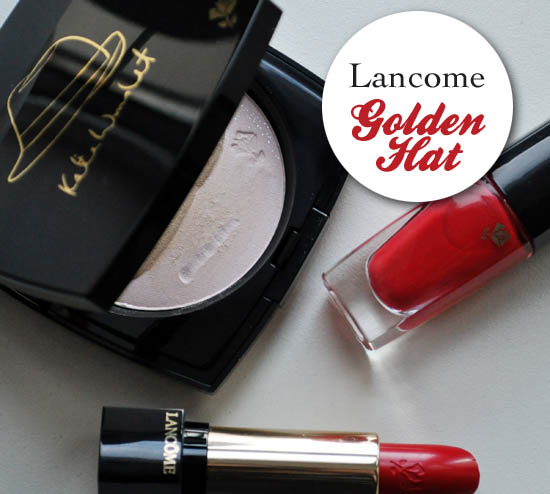 lancome golden hat