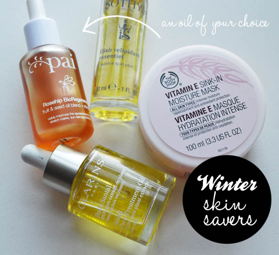 winter skin rescue with the body shop vitamin e mask