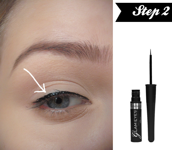 dior liner look