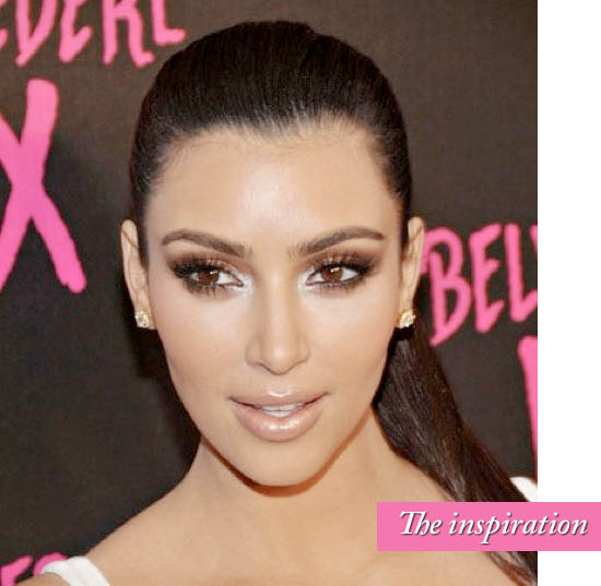 kim kardashian smokey eyes