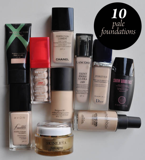 10 New & Pale Foundations for Irish + Celtic Skintones: Pictures & Swatches