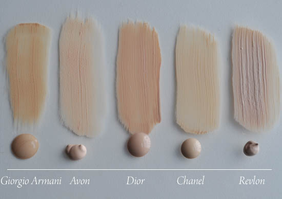 designer lift foundation swatches