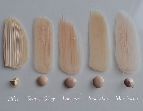 foundation swatches