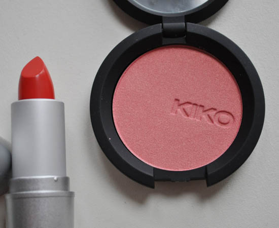 kiko milano lipstick and blusher