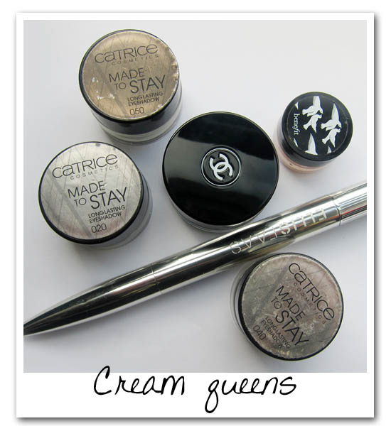 cream eyeshadows