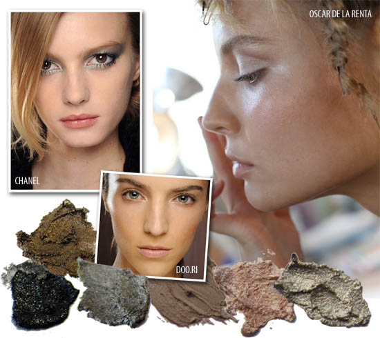 cream eyeshadows -runway inspiration