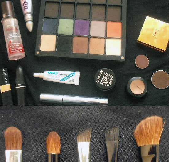 products and brushes used