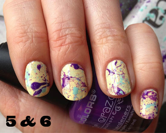 splatter nails: the finished masterpiece