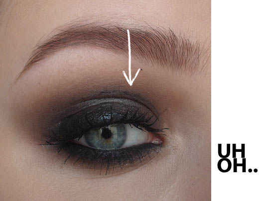 smokey eye disaster!