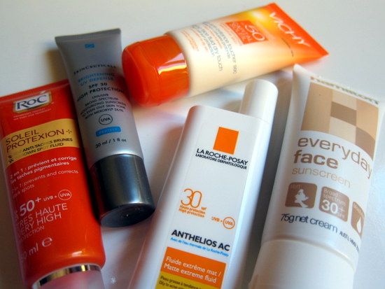 Sunscreen from La Roche Posay, Vichy, Roc, Skinceuticals and Hamilton