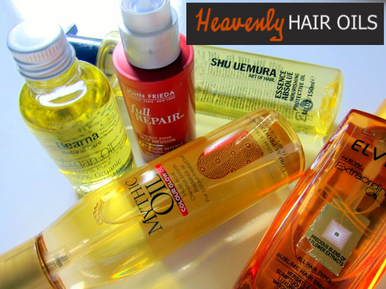 Five Heavenly Hair Oils, From Shu Uemura, John Frieda, L'Oreal, Bearna  Natural Care