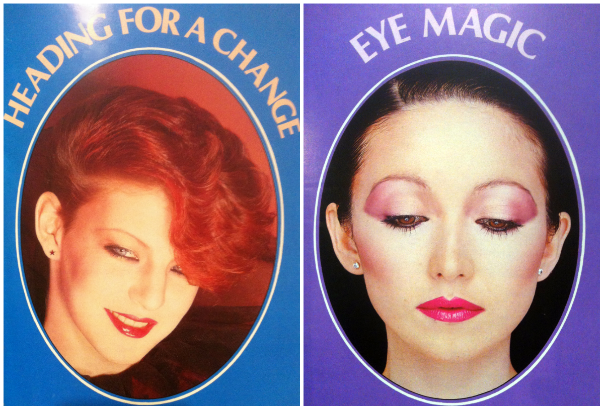80s Beauty Book Is A Blue Eyeshadow