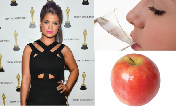 kelly osbourne apple water