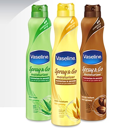 vaseline spray and go