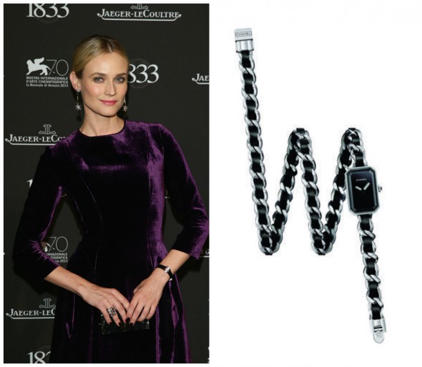 Left, Diane Kruger; Right, Watch by Chanel at Appleby Jewellers Dublin, €4,000