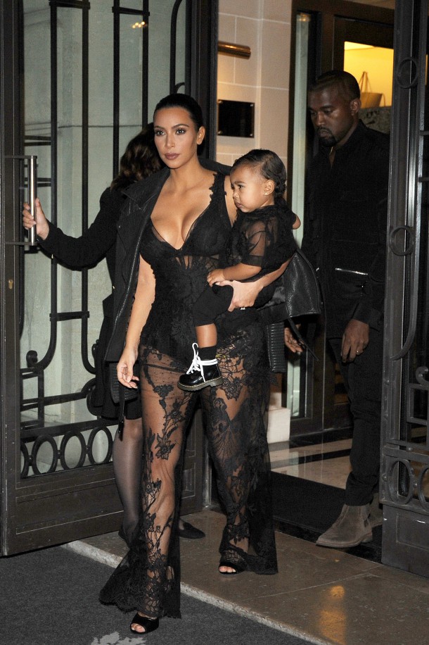 Kim and North rocking some Givenchy