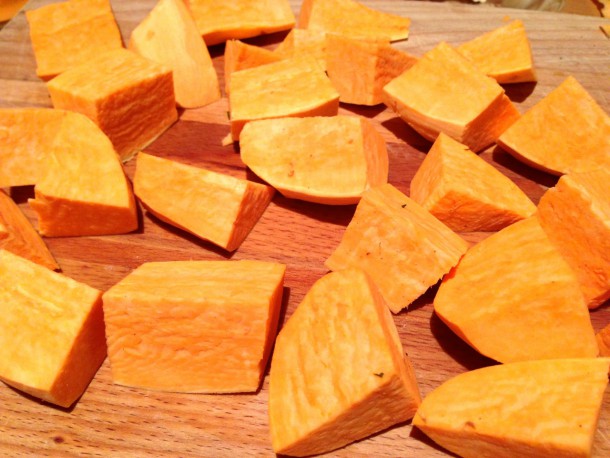 5. Chopped Sweet potatoes