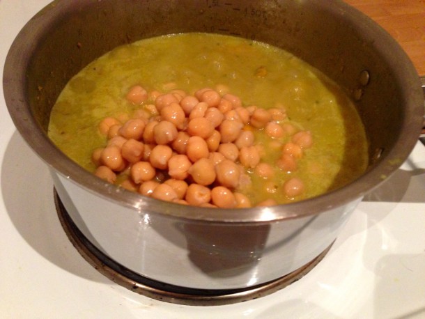 7. Add Chickpeas