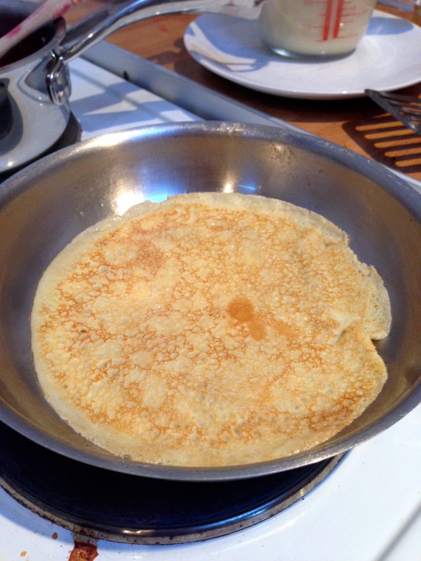 Flipped pancake
