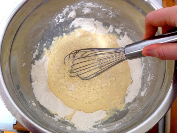 Mix batter until smooth