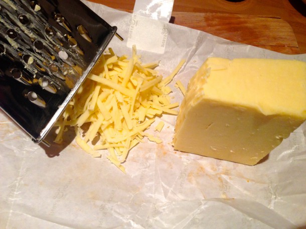 5. Grate cheese
