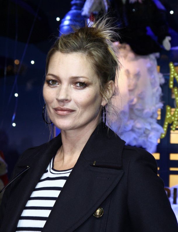 Cara Delevingne and Kate Moss attend the Printemps Christmas Decorations Inauguration