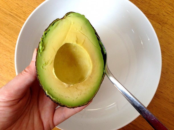 5. Scoop out the avocado