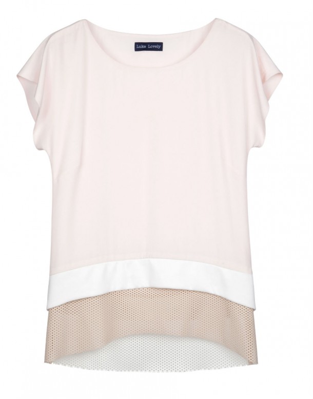 Luke Lovely Two Tone Blush Top