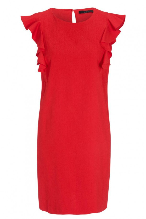 Oui Viscose Red Dress