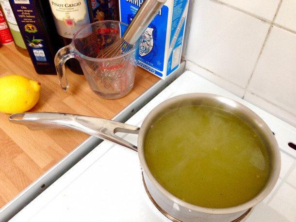 2. Chicken Stock Boiling